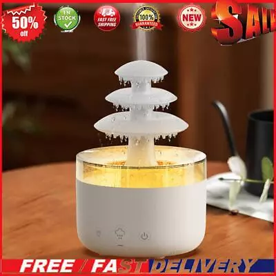 500ML Essential Oil Diffuser Rain Cloud 7 Colorful Light For Home Bedroom Office • $59.06