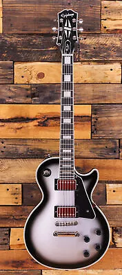 Epiphone Les Paul Custom Limited-Edition Electric Guitar Silver Burst ISSUE • $445.55