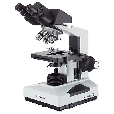 AmScope 40x-1000x Compound Binocular Microscope Multi-Use Biological Medical Lab • $305.99