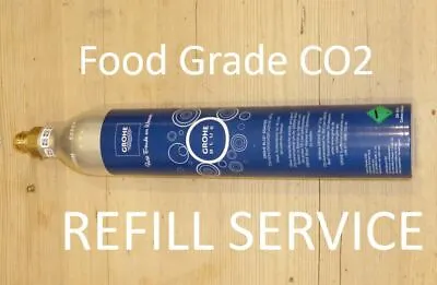 GROHE BLUE REFILL SERVICE - CO2 GAS - 425g / 75l  For YOUR Empty Cylinder Bottle • £12