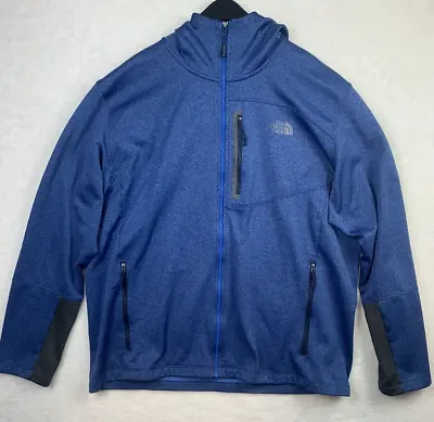 The North Face Men’s Jacket XXL Blue Full Zip Up Hoodie Pockets 2XL • $34.95