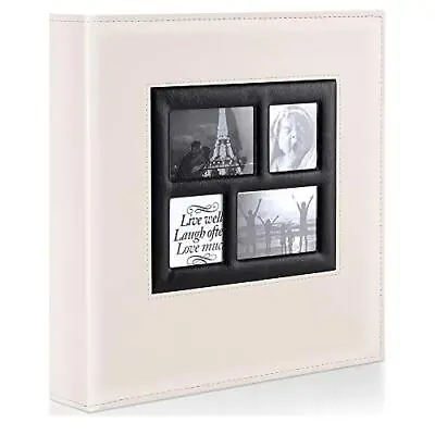 £27.95 • Buy Photo Album 1000 Pockets 6x4 Photos Extra Large Cover Slip In Wedding Leather