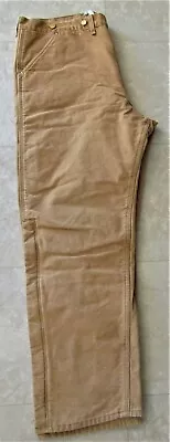 Carhardt Fully Lined Zip Leg Duck Hunting Snowmobiling Jeans Pants 42x34 On Tag • $18