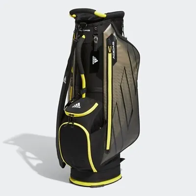 Adidas Golf Cart Bag Dynamic Three Bar Caddy 9 X47 Inch 2.8kg Black/Yellow U2634 • $287