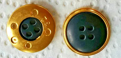 4 Glamour Buttons Golden Socket Various Sizes & Colours Gombok Кнопка כפתור • $8.98