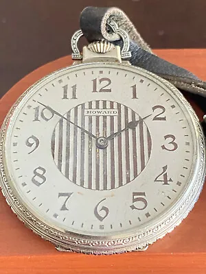 Vintage 12 Size E. Howard Pocket Watch Keeping Time 17 Jewelwhite Gold Filled • $275