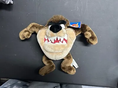 1998 Warner Bros Bean Bag Taz Plush W Tags 90's Looney Tunes • $13.45