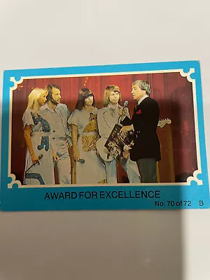 ABBA Trading Cards Australian Scanlens Blue Series - 70 Award For Excellence • $6.50