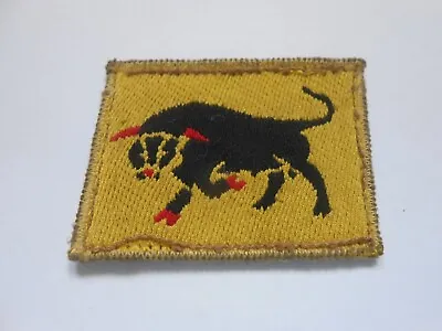 £22 • Buy 11th Armoured Division  Black Bull On Yellow   Cloth Formation Sign  Unit Patch 