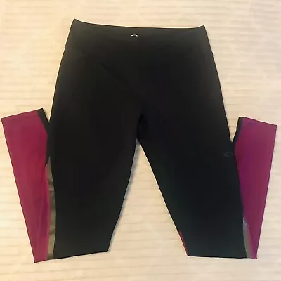 Oakley O Hydrolix Black Purple Leggings Running Women’s Size Medium • $13.29