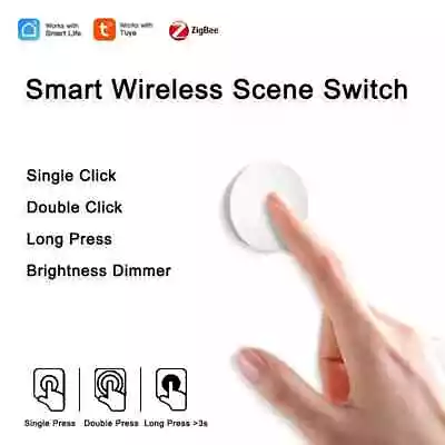 Tuya ZigBee Smart Button Scene Switch Wireless Remote One Key Controller Multi-s • $7.45