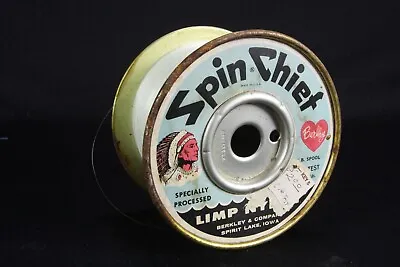 Vintage Metal Spool Berkley 'Spin Chief' Limp Nylon Fishing Line Spirit Lake IA • $29.92
