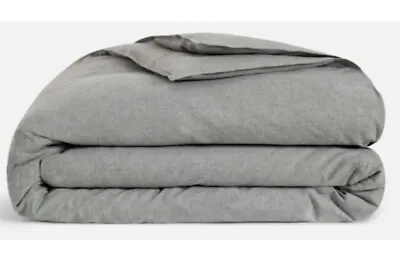  Brooklinen Heathered Cashmere Duvet Cover Charcoal King/Cal King Size Ret. $329 • $239.31