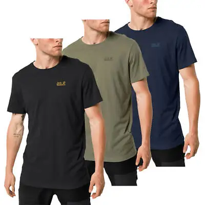 Jack Wolfskin Mens Essential Cotton Blend Lightweight T-Shirt 32% OFF RRP • £15.99