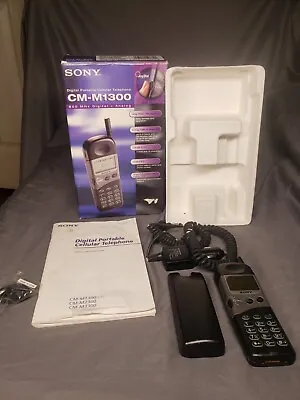 Vintage Sony Digital Portable Cell Phone In Original Box ~ CM-M1300 • $39.99