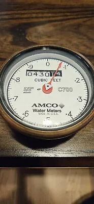 Elster Amco C700 5/8 /4 Direct Read Bronze Water Meter Or Steam Punk • $19.90