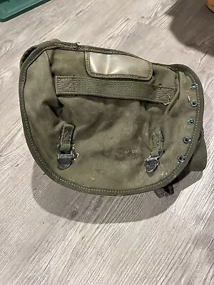 Vintage US Military Vietnam War Canvas Field Butt Pack  With Belt And Harness • $54.99