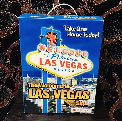 Vintage “Welcome To Fabulous Las Vegas” Light Up Desk Top Sign Works • $100