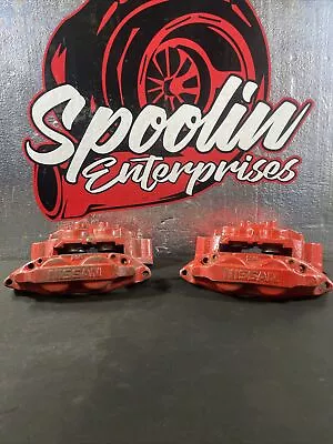 90-95 Nissan 300ZX *26mm* Front 4 Piston Brake Caliper  Set  Aluminum Z32 240SX • $224.99