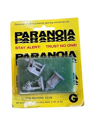 Grenadier Fantasy Paranoia Lead Model Figures #609 Briefing Team NOS RPG D&D • $10.99