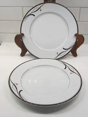 Lot Of 2 Mikasa Cocoa Blossom  7 7/8   Porcelain Salad Plate SL170 Portugal • $14.99