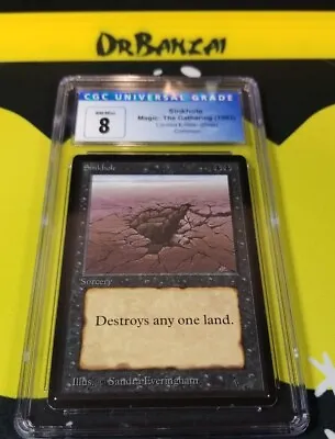 Beta Sinkhole CGC NM/MINT  8 Graded Magic MTG • $55