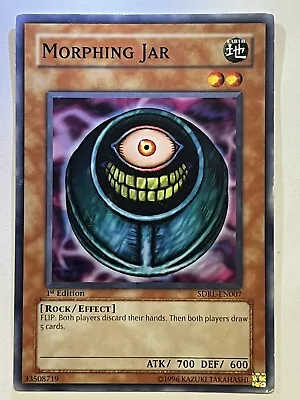 Yugioh Card LP Common 1st Edition Morphing Jar SDRL-EN007 • $12.99