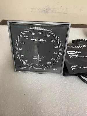 Welch Allyn Tycos Wall Mount Sphygmomanometer CE0297 W/ Adult 11 Cuff • $29.99