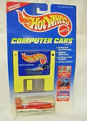 Hot Wheels Computer Cars Hydroplane 1995 Mattel With Computer Disk • $32.39