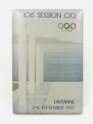 106th  Session IOC Lausanne 1997 CIO Olympic Pin Badge Rare • $22