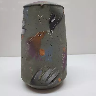 Laura Ross Signed Pottery Vase Bird Decorations • $9.99