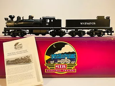 NIB 1990s MTH 20-3023-1 O Scale 3-Rail WVP&P Shay Locomotive & Tender W/ Proto • $440