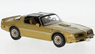 Model Car Scale 1:43 Ixo Pontiac Firebird Trans Am 1978 Gold Diecast Mod • £28.07