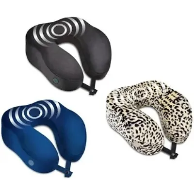 Neck Vibrating Massager  Health Touch Memory Foam Neck Pillow Home Office Travel • $20.79