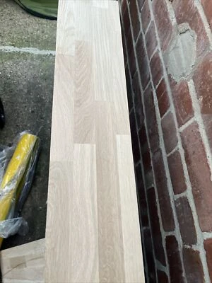 Solid Oak Kitchen Worktop Off Cut 60mm Thick 625mm X 150mm  N24-5 • £15