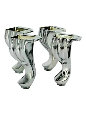 Metal Chrome Legs Feet For Sofa Bed Settee Ottoman Footstool Furniture Feet • £24.49