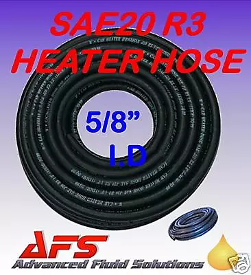 16mm 5/8 Car Heater EPDM Rubber Reinforced Radiator Hose SAEJ20 R3 Coolant UK • £6.23