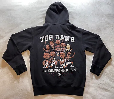 TDE Championship Tour Black Pullover Hoodie Top Dawg Ent Size Medium • $34.99