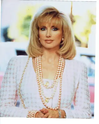 Vintage 8 X 10  Full Color Glossy Publicity Morgan Fairchild Glamour Shot 1980's • $12