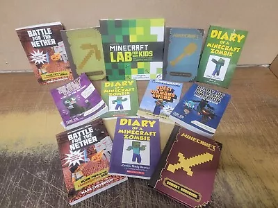 Lot Of 6 Minecraft Guide Mojang Gamers Adventure Diary Chapter Book Random MIX • $19.95