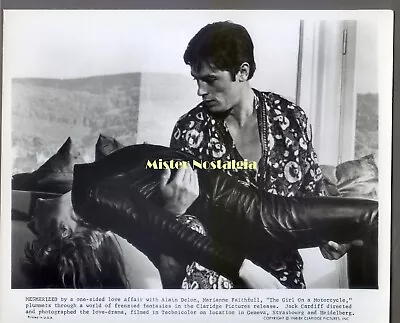 Alain Delon Marianne Faithfull The Girl On A Motorcycle Vintage 1968 Photo • $9.99