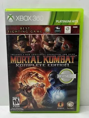 Mortal Kombat Komplete Edition (Microsoft Xbox 360 2012) Platinum Hits - No Man • $28.77