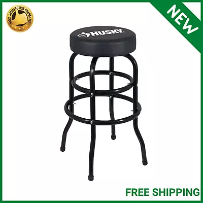 Shop Stool Cushioned 360° Swivel Seat 29 In. Workshops Game Rooms Bar Chair • $70.77
