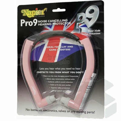 £37.50 • Buy Napier Pro 9 Ear Defenders Hearing Protection Shooting UK PINK P9 Comfort Plug