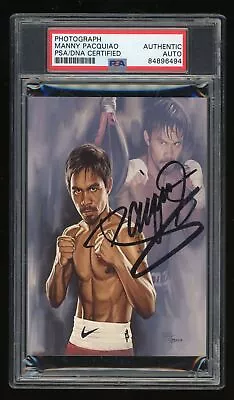 $200 • Buy MANNY PACQUIAO SIGNED AUTO Photograph 3x5 PSA/DNA Certified Authentic Super Rare