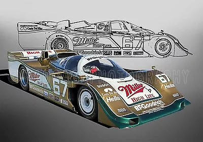 1989 Porsche 962 At Daytona Vintage Classic Race Car Photo CA-1137 • $30