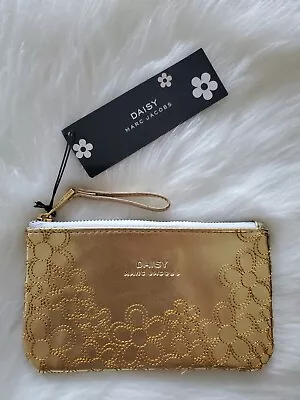 Marc Jacobs Daisy Gold Flower Wristlet/Pouch Cosmetic Holder • $15