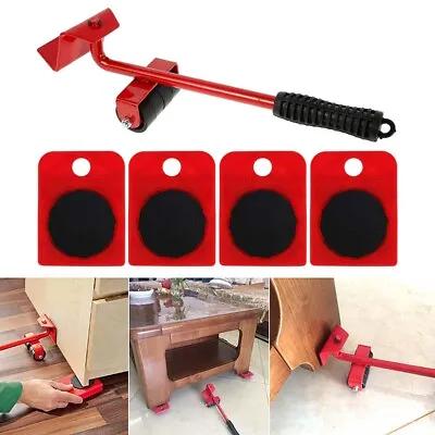 $18.59 • Buy Heavy Furniture Moving Lifter Roller Move Tool Set Wheel Mover Sliders Kit AU