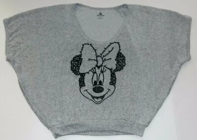 Disney Parks Minnie Mouse Embroidered Oversized Sweater New • $18.99