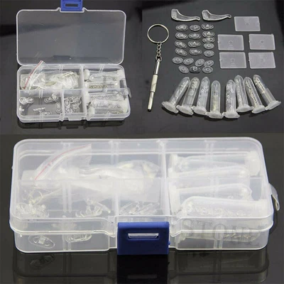 $13.69 • Buy Repair Tool Kit Spectacles Eye Glasses Sunglasses Screws Nuts Pads Screwdriver-